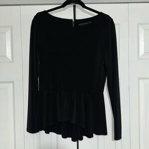Alice + olivia Employed. Long sleeve peplum top